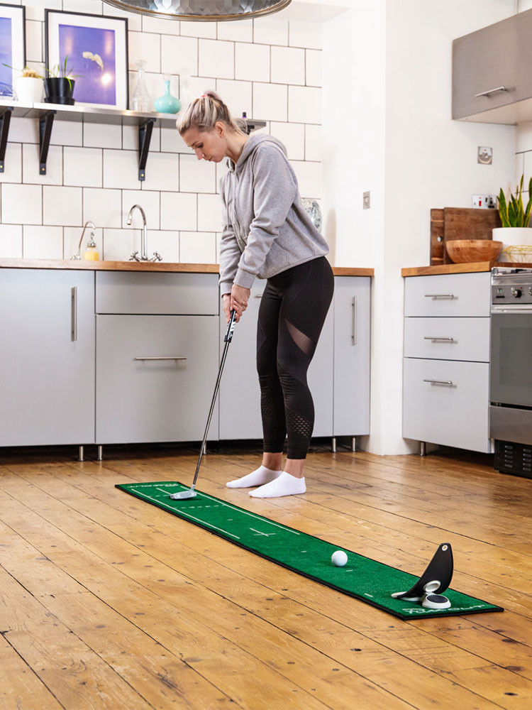 Puttout Slim Putting Mat - Green | GolfBox